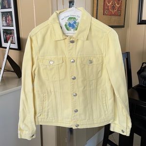 Zara Yellow Jean Jacket